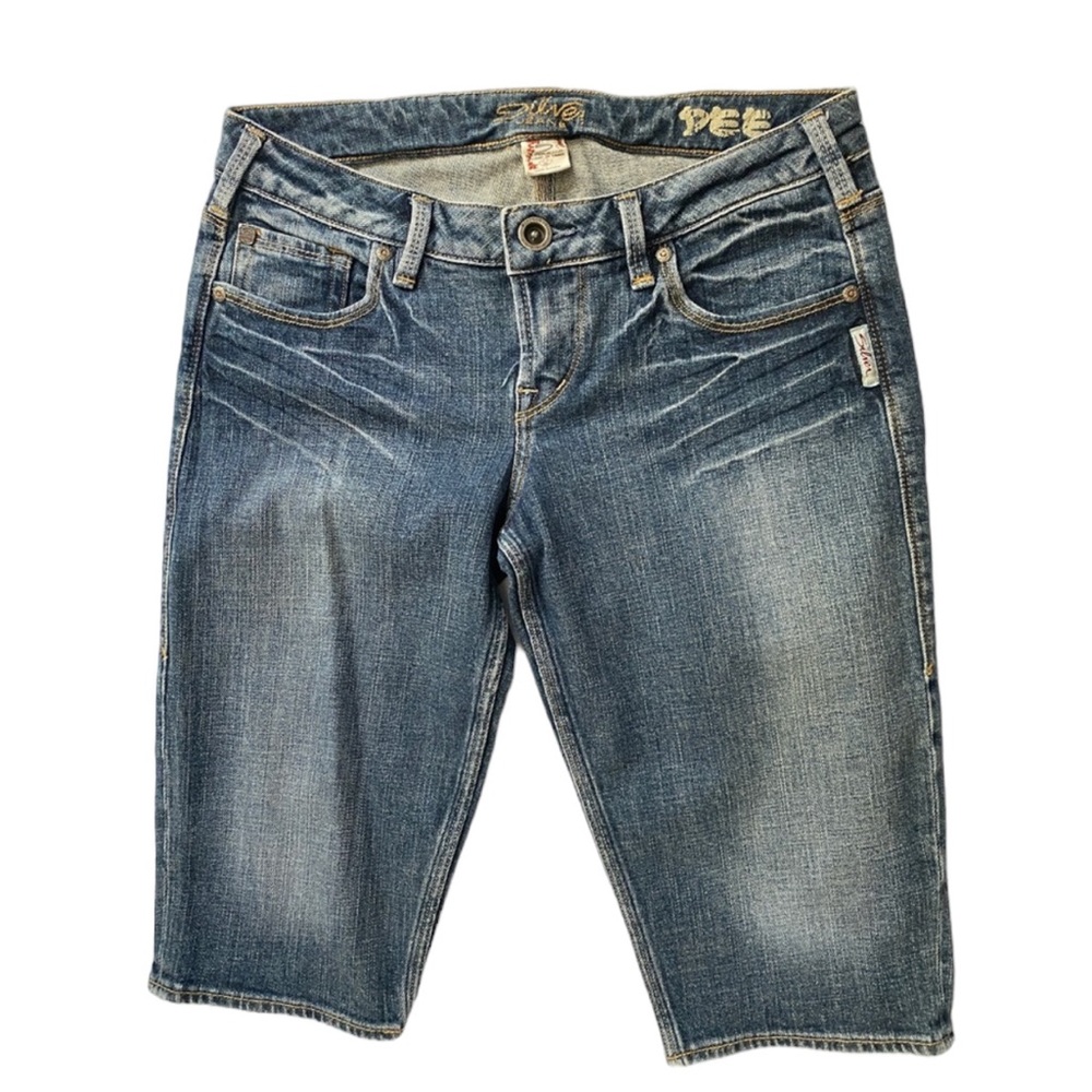 Silver Jeans Denim Bermuda Shorts Womens Size 26 Blue Medium Wash
